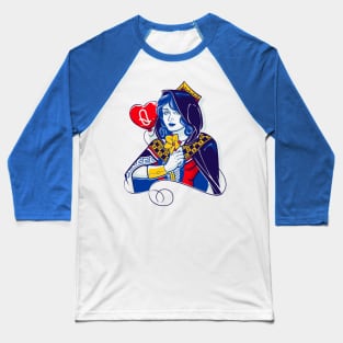 Queen of hearts Baseball T-Shirt